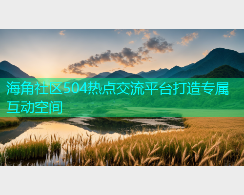 海角社区504热点交流平台打造专属互动空间  第1张